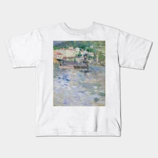 The Port of Nice by Berthe Morisot Kids T-Shirt